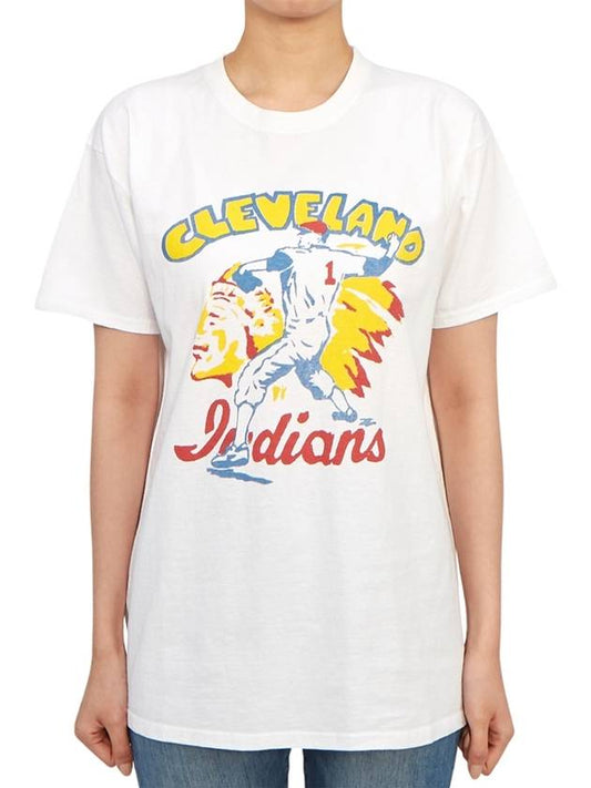 Women s Short Sleeve T Shirt CLEVELAND WHITE W - WILD DONKEY - BALAAN 1