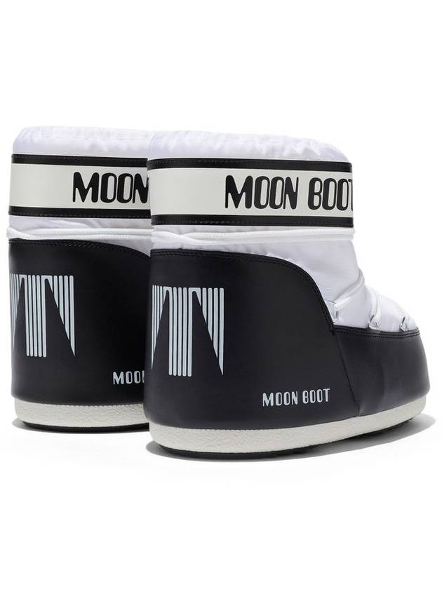 Icon Low Nylon Snow Boots Black White - MOON BOOT - BALAAN 4