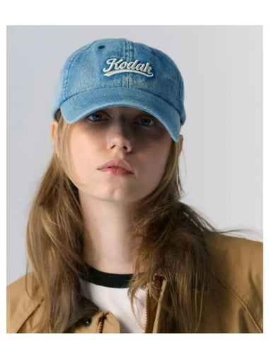 KODAK Washed Denim Relax Fit Ball Cap BLUE - KODO - BALAAN 1