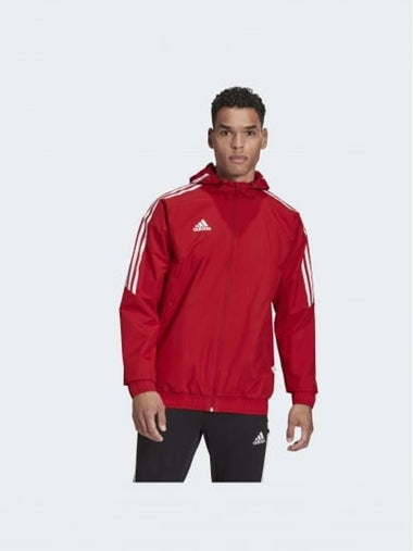 Windbreaker Jacket HD2292 Red MENS L XL - ADIDAS - BALAAN 1