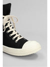 Dark shadow canvas high top black and white ds01d1800 cbes1 911 - RICK OWENS - BALAAN 5