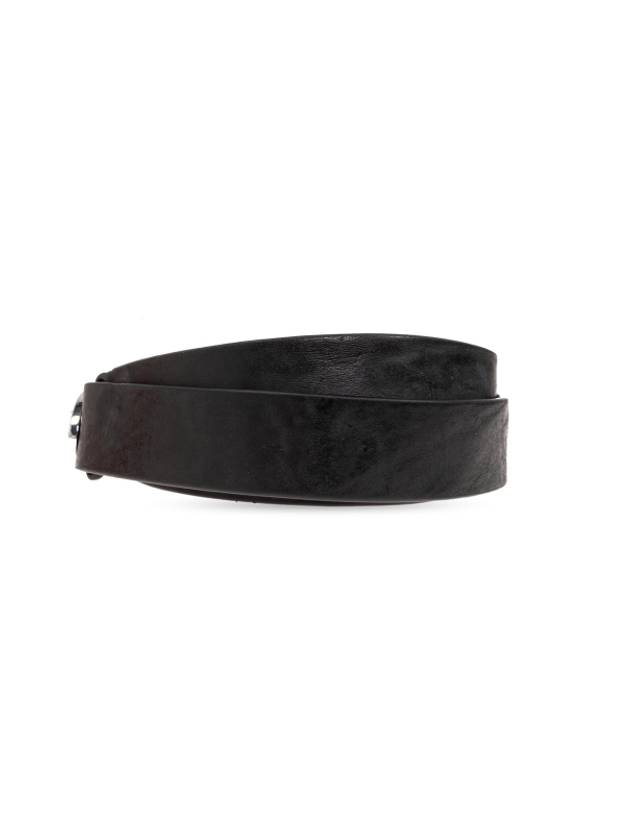 1DR Logo Buckle Belt Black - DIESEL - BALAAN 4