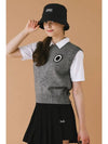 Crew neck knit vest GRAY - MONBIRDIE GOLF - BALAAN 6