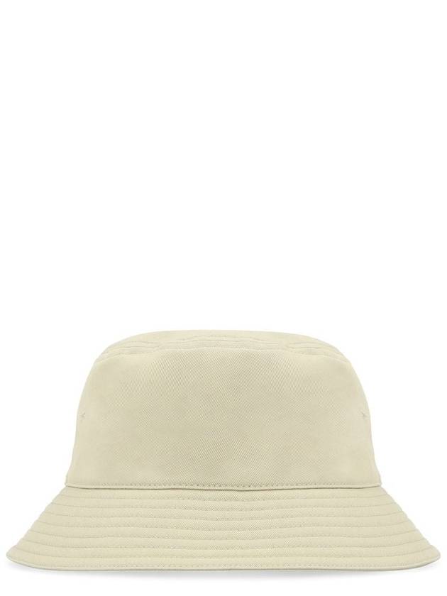 EKD Embroidered Cotton Bucket Hat Beige - BURBERRY - BALAAN 4