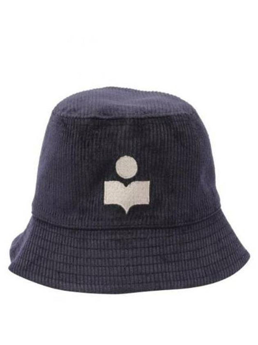 Hailey Corduroy Bucket Hat Faded Night - ISABEL MARANT - BALAAN 1
