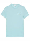 Crew Neck Pima Cotton Jersey Short Sleeve T-Shirt Light Green - LACOSTE - BALAAN 2