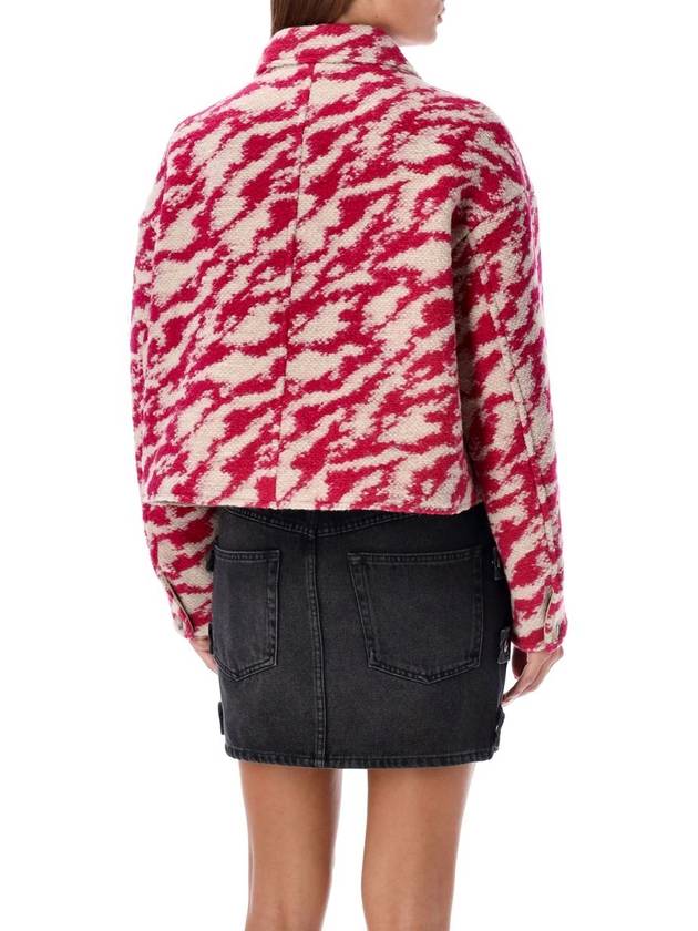 Ferida zebra jacket red beige - ISABEL MARANT ETOILE - BALAAN 3