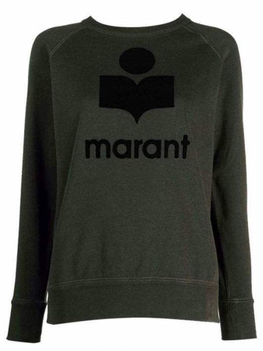 Etoile Women's MILLY Logo Brushed Sweatshirt Faded Black - ISABEL MARANT - BALAAN 1