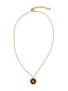 Enamel Medusa Necklace Black Gold - VERSACE - BALAAN 3