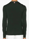 4 Bar Jersey Stretch Wool Knit Top Green - THOM BROWNE - BALAAN 5