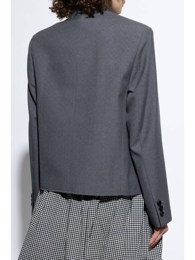 Marni Jacket With Raw Slits, Women's, Grey - MARNI - BALAAN 4