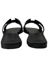 Oran Calfskin Slippers Noir Piqures Ecrues Black - HERMES - BALAAN 6