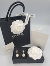 CC logo pearl earrings drop - CHANEL - BALAAN 4