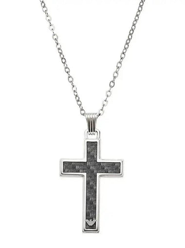 cross pendant necklace silver - EMPORIO ARMANI - BALAAN 1