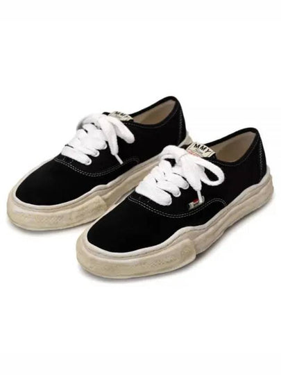 Blakey OG Sole Canvas Suede Low Top Sneakers Black - MIHARA YASUHIRO - BALAAN 2