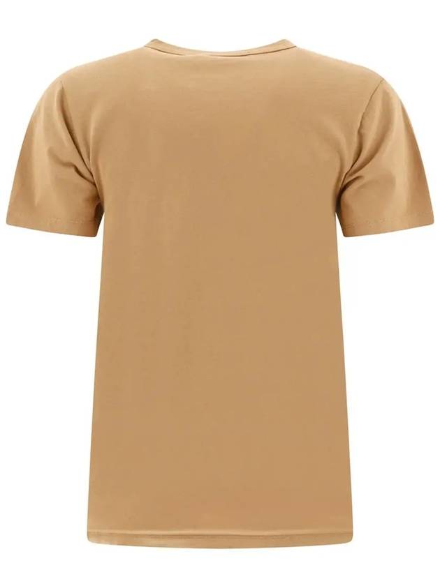 Fox Head Patch Short Sleeve T-Shirt Beige - MAISON KITSUNE - BALAAN 4