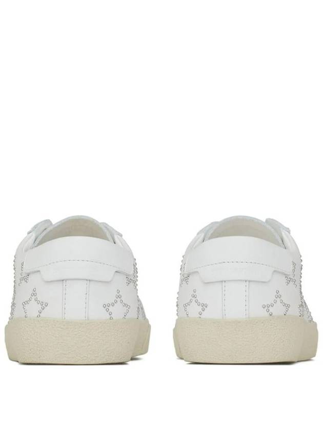 Court Classic SL06 California Smooth Leather Low Top Sneakers White - SAINT LAURENT - BALAAN 4