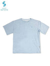 Basic Logo Short Sleeve T-Shirt Blue - OFFGRID - BALAAN 4