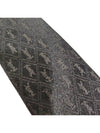 Men's All-Over Jacquard Monogram Silk Tie Black - SAINT LAURENT - BALAAN 5