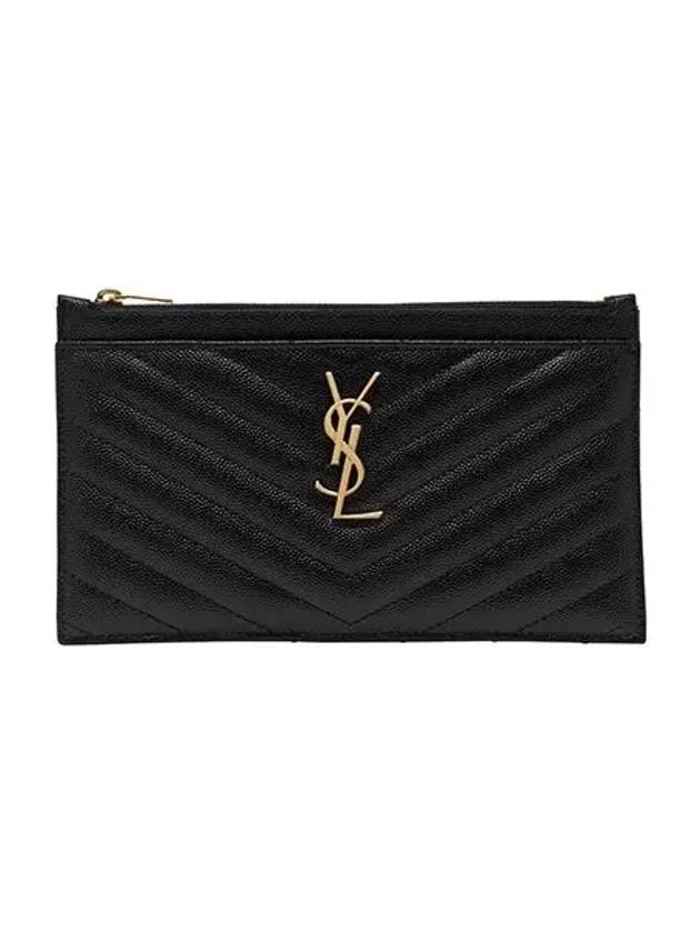 Monogram Quilted Clutch Bag Black - SAINT LAURENT - BALAAN 2