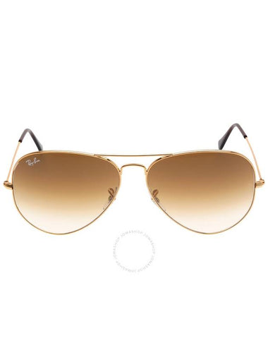 Ray Ban Aviator Gradient Light Brown Pilot Unisex Sunglasses RB3025 001/51 62 - RAY-BAN - BALAAN 1