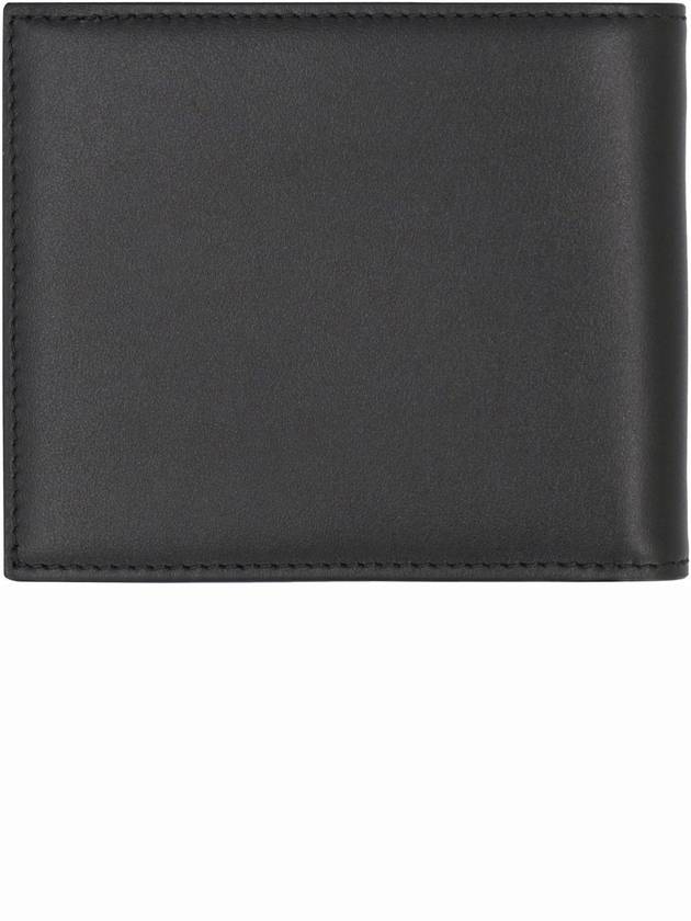 Logo Leather Half Wallet Black - DOLCE&GABBANA - BALAAN 4