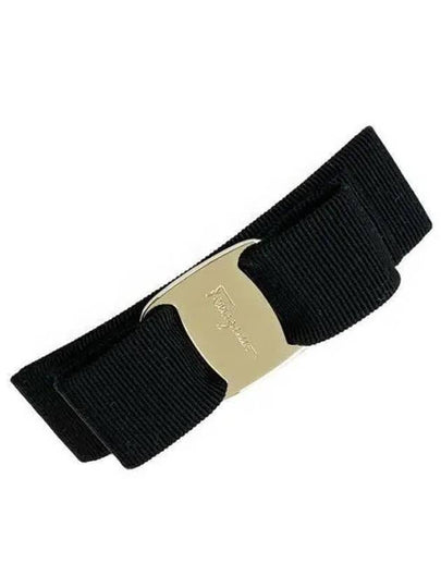 Vara Bow Hair Clip Black - SALVATORE FERRAGAMO - BALAAN 2