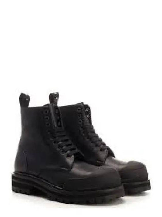 Dada Army Leather Combat Boots Black - MARNI - BALAAN 2