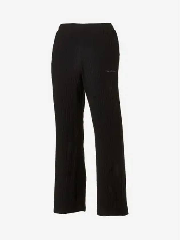 Women s Soft Ribbed Wide Pants 19 Black - NEW BALANCE - BALAAN 1