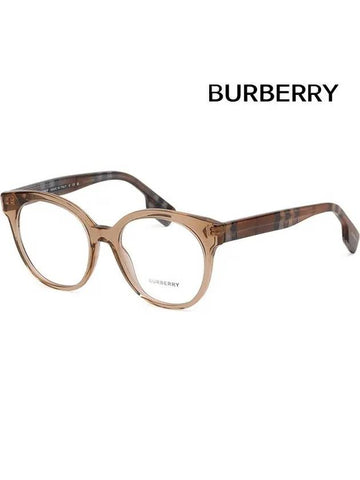 Glasses frame BE2356 3992 round transparent horn rim brown JACQUELINE - BURBERRY - BALAAN 1