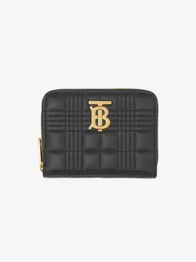 Women's Lola Quilted Zipper Card Wallet Black - BURBERRY - BALAAN 2