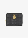 Women's Lola Quilted Zipper Card Wallet Black - BURBERRY - BALAAN 3