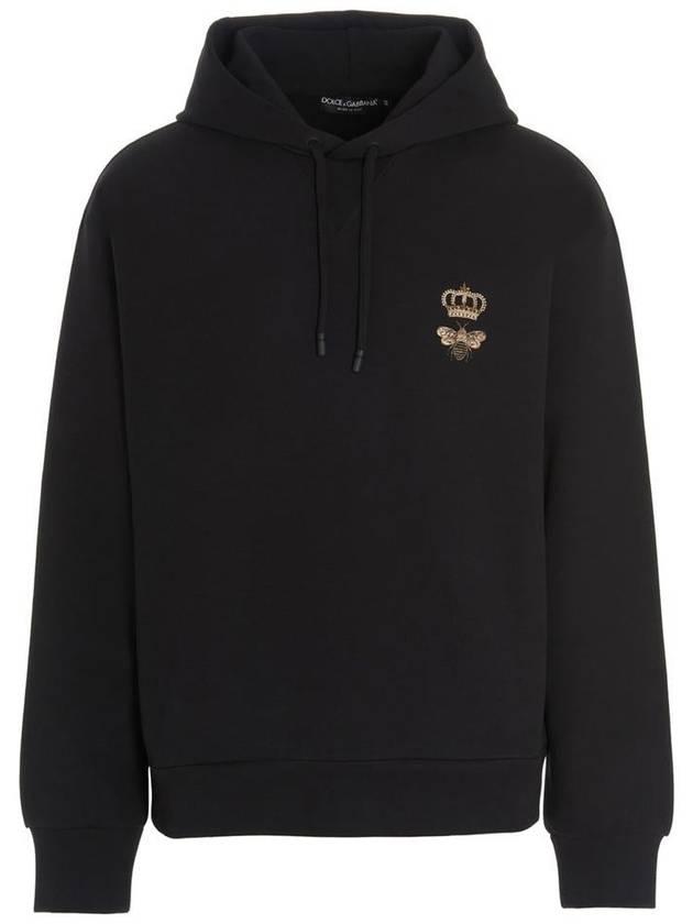 Men's Embroidery Jersey Hood Black - DOLCE&GABBANA - BALAAN 2