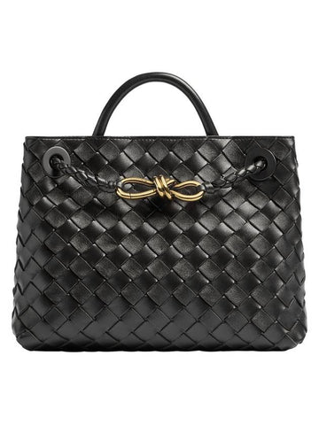 Andiamo Small Tote Bag Black - BOTTEGA VENETA - BALAAN 1