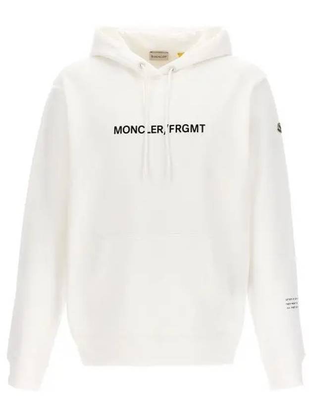 floral motif Hoodie top white - MONCLER - BALAAN 2