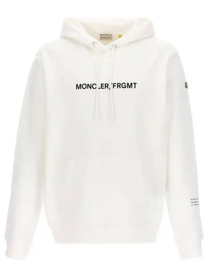 floral motif Hoodie top white - MONCLER - BALAAN 2