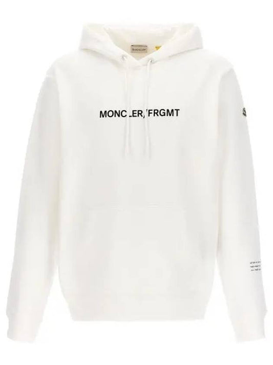 floral motif Hoodie top white - MONCLER - BALAAN 2