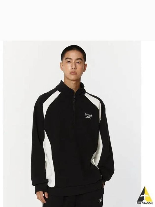 Half zip up warm sweatshirt black - REEBOK - BALAAN 1