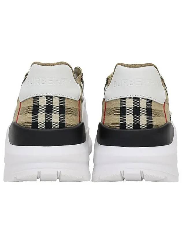 Vintage Check Suede Leather Sneakers Archive Beige - BURBERRY - BALAAN 10