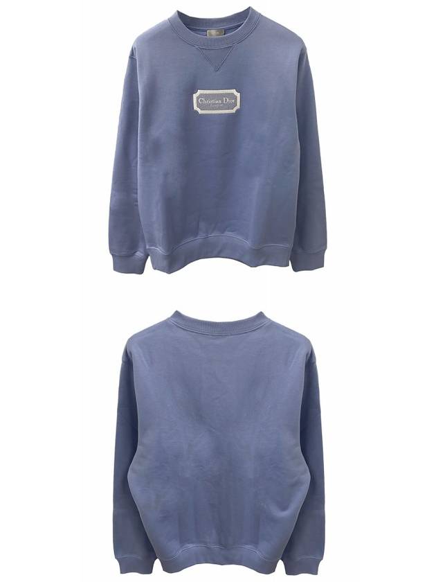 Logo Sweatshirt Blue - DIOR - BALAAN 5