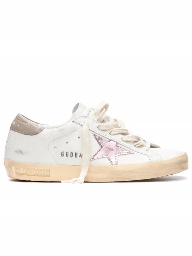 Women's Superstar Low Top Sneakers Pink Metallic Dove Grey Star - GOLDEN GOOSE - BALAAN 1