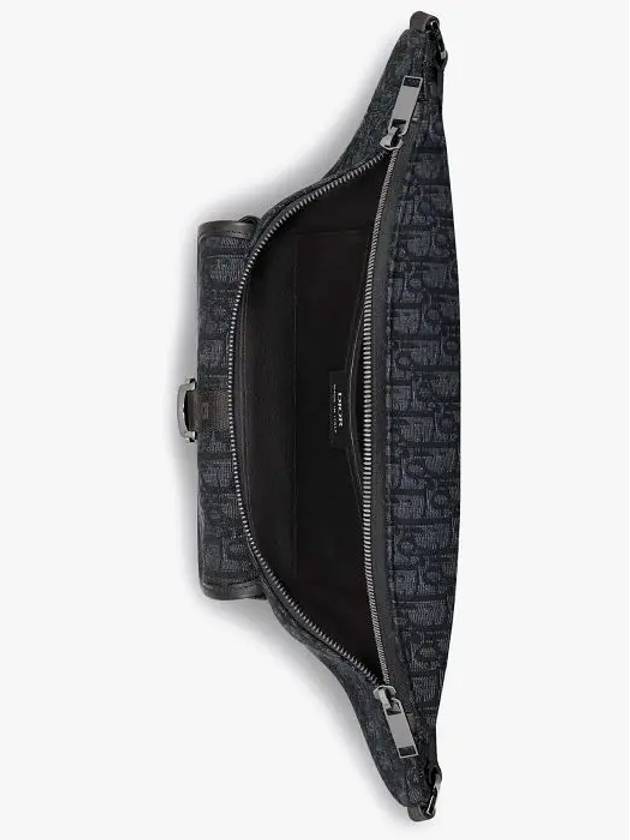 Oblique Jacquard 8 Belt Bag Black - DIOR - BALAAN 4