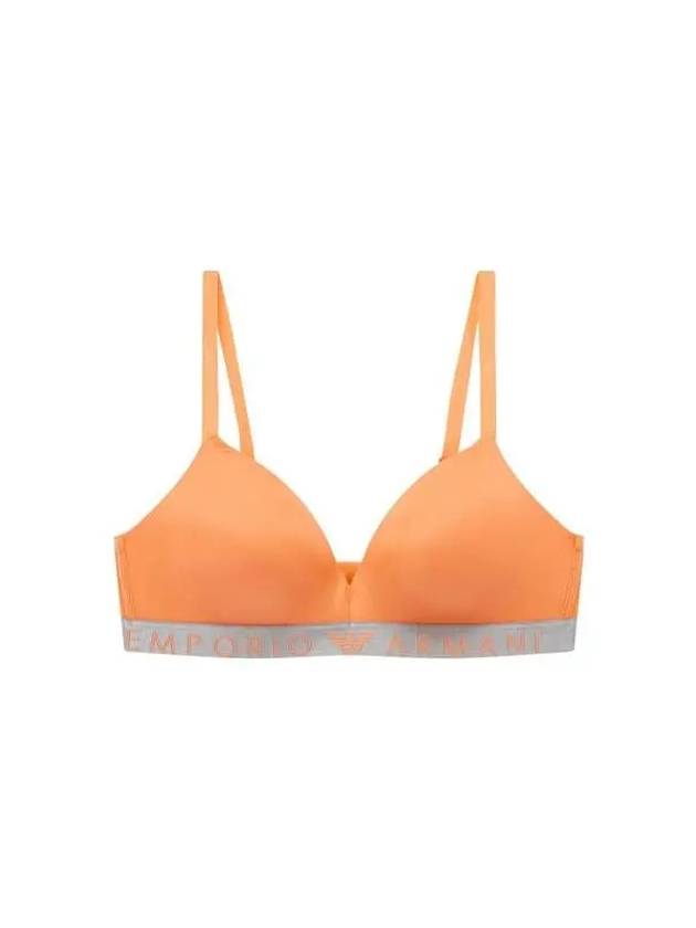 UNDERWEAR Women's Logo Banding Padded Micro Triangle Bra Neon Orange 271028 - EMPORIO ARMANI - BALAAN 1