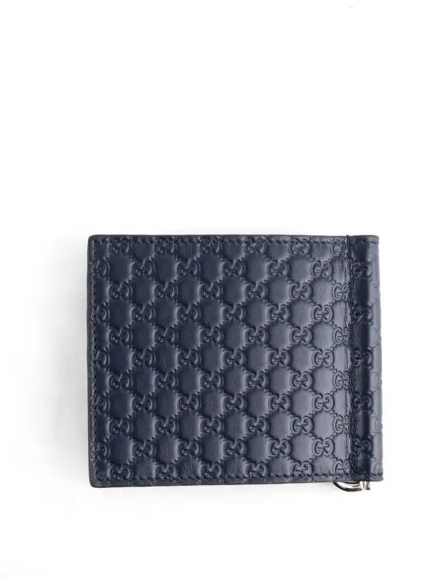 GG Micro Cima Money Clip Card Wallet Navy - GUCCI - BALAAN 3