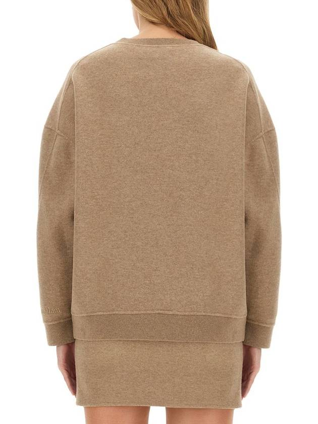 Elvira jersey crewneck knit top hazelnut brown - MAX MARA - BALAAN 4