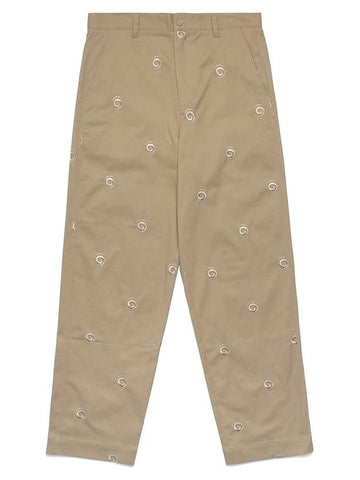 Health Seekers Golfers Malbon Embroidered Chino Pants KHAKI - MALBON GOLF - BALAAN 1