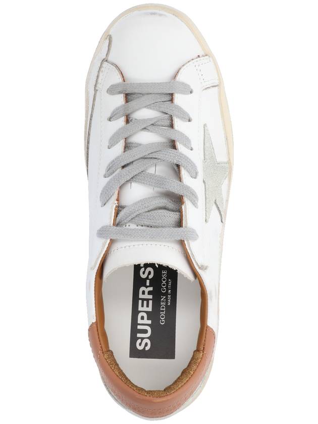 Brown Tab Superstar Classic Low Top Sneakers White - GOLDEN GOOSE - BALAAN 6