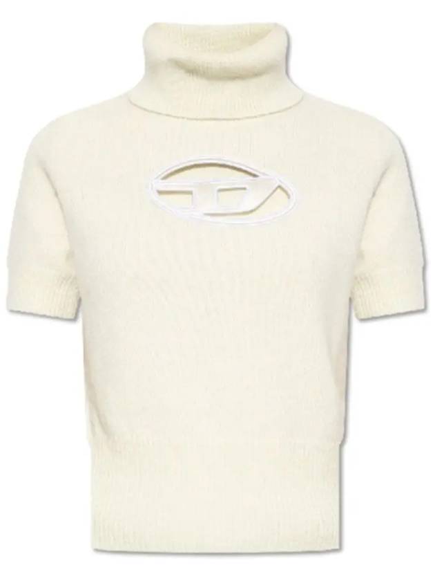 Cutout Logo Turtleneck White - DIESEL - BALAAN 2