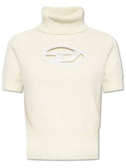 Cutout Logo Turtleneck White - DIESEL - BALAAN 2