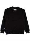 Applique sweatshirt UNISEX BLACK - TRIMERE - BALAAN 3